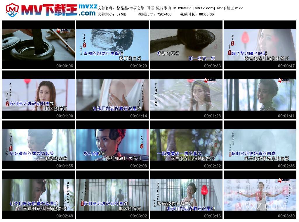 徐晶晶-幸福之旅_国语_流行歌曲_MB203553